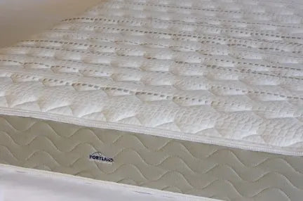 Closeup of a mattress