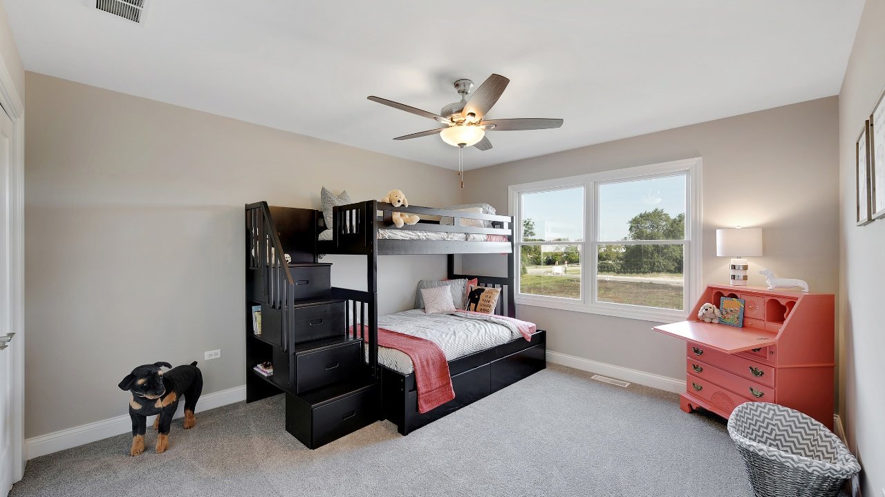 Maine Bunk Beds' double bunk bed in black